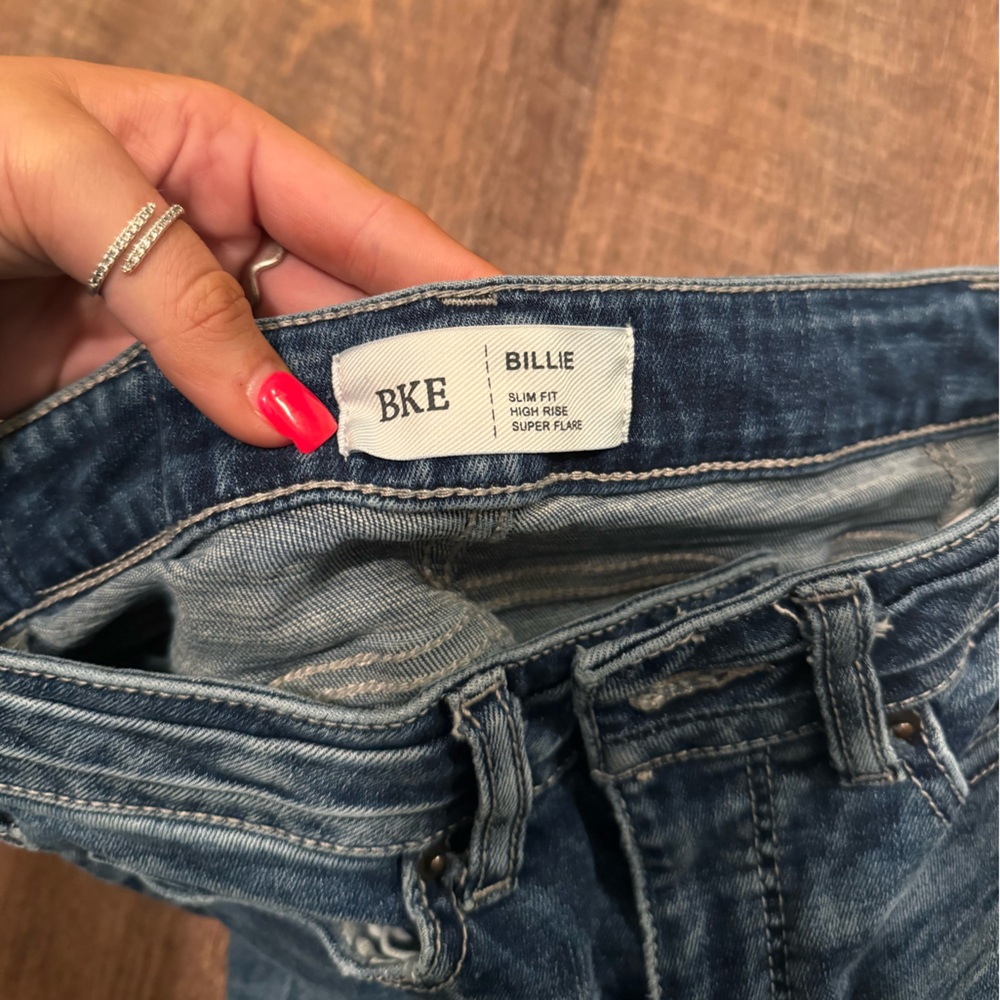 BKE high rise flare jeans. - Picture 3 of 4